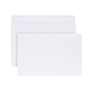 Greeting Card Envelopes, A9, Gummed Seal, White, Box Of 200